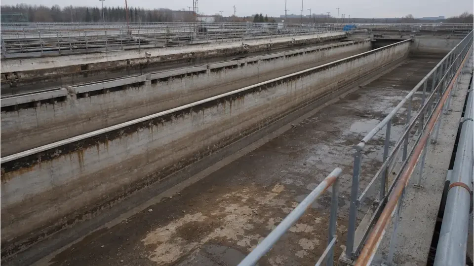 Бетонные ёмкости очистных сооружений